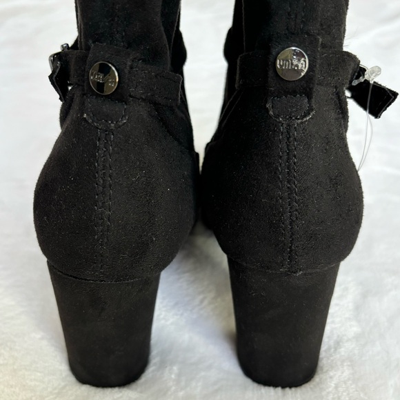 UNISA Unultan Over-The-Knee Black Faux Suede Fabric Boots--8 - Picture 6 of 16